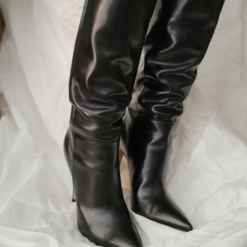 Over the knee leather boots, NEVER WORN.